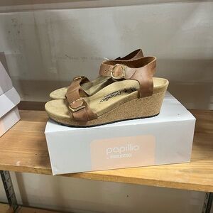 Papillo by Birkenstock Soley in Cognac, size 10, European size 41